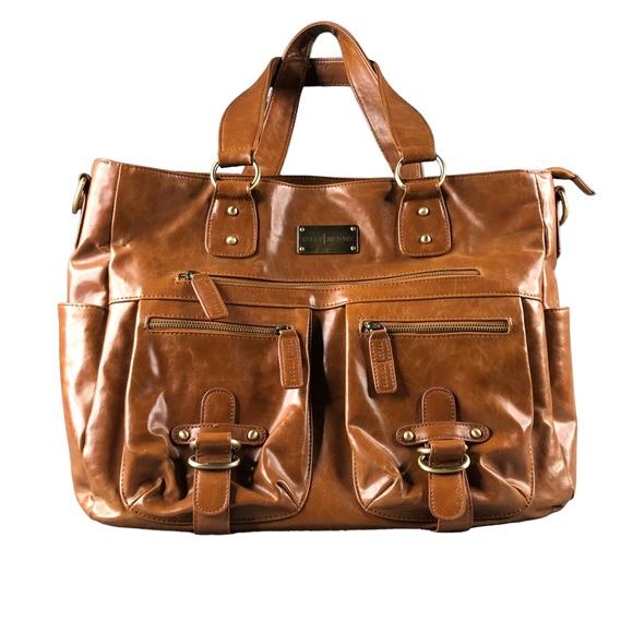 Kelly Moore Handbags - Kelly Moore Brown Tan Large Camera Bag Shoulder Tote, Briefcase, Commute